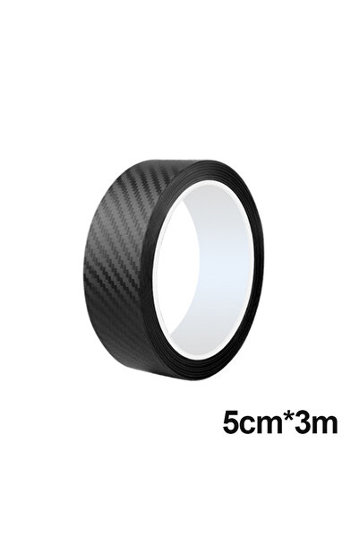 Choice1 ملصق ألياف الكربون SEAMETAL مقاس 5 سم × 3 متر، واقي عتبة باب السيارة،...