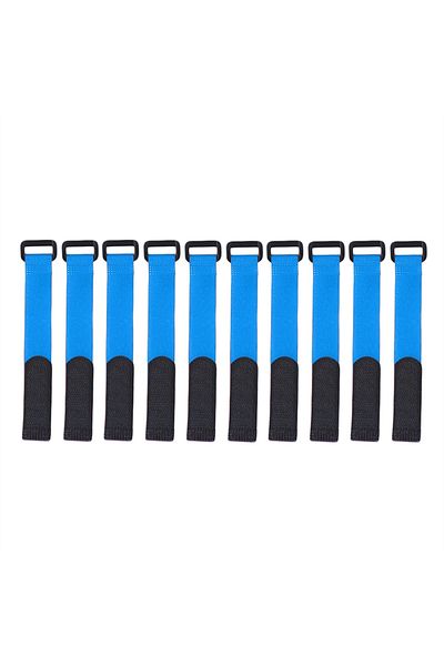Choice blue 10pcs 10pcs Fishing Rod Tie Holder Strap Suspender Fastener Hook Loop Ties Belt Fishing Rod Str