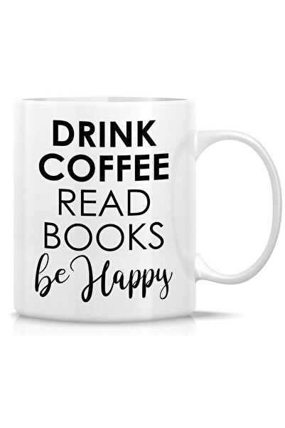 Be Care ريتز كوب مضحك - اكواب قهوة من السيراميك بطبعة عبارة «Be Happy » سعة 1...