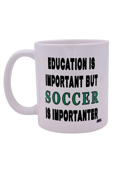 Be Care روغ ريفر تاكتيكال كوب قهوة ساخر مضحك التعليم مهم ولكن كرة القدم امبور...