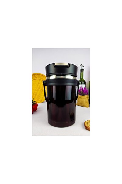 AKILLIELMA -COOKER-ZEGO KAHVERENGİ YEMEK TERMOSU ÇELİK 2.2 LT YK1413 XG-7023 ...