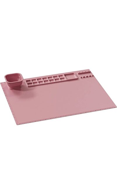 Choice1 Pink 1PCS Silicone Painting Pad Brush Holder Crafts Silicone Pad Mult...