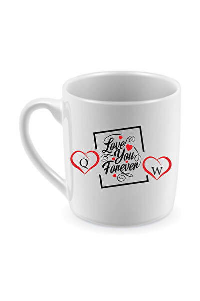 Be Care Double-sided tea mug with the letters Q&W in English and You Are Alwa...