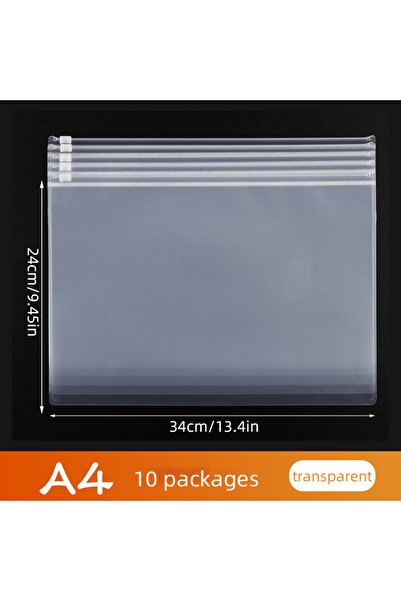 choice2 E8141-10Pcs 10PCS A4A5A6 Exam Mesh Zipper Bag Student Office Simple L...