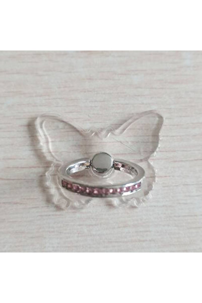 Choice1 حامل هاتف محمول على شكل حلقة إصبع على شكل فراشة فاخرة شفافة من الحجر ...