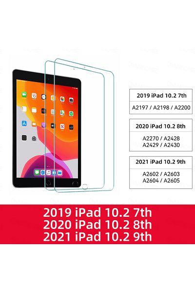 Choice iPad 10.2 2pcs Tempered Glass Films for 2024 iPad Air 11/13 M2 Pro 11/13 M4 Screen Protector for iPa