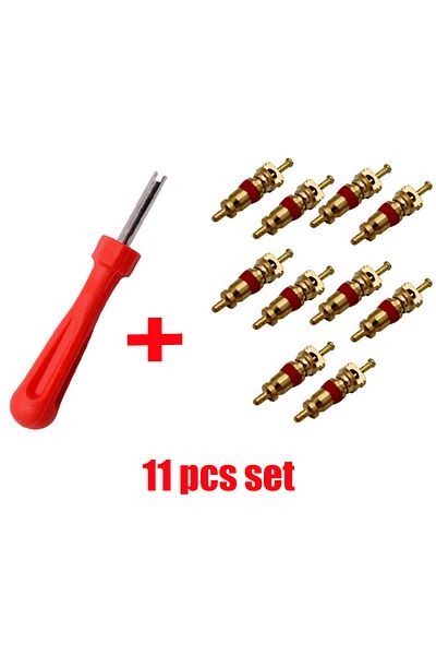 Choice 11pcs set Portable Tire Valve Core Remover Installer Tool Removal Tool Car Bike Bicycle Motorcycle T