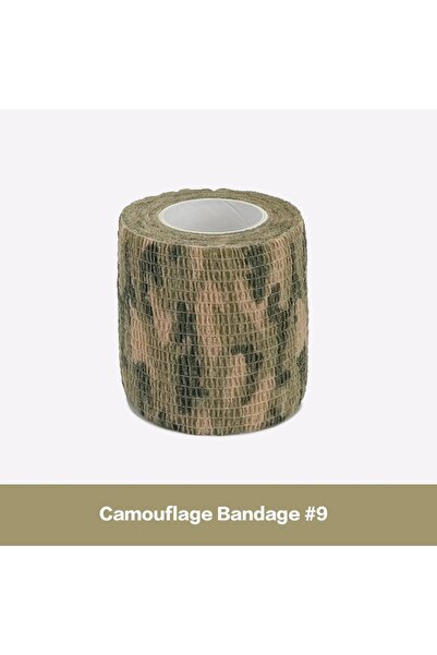 Choice شريط لف مرن Q9 بطول 2.5 سم × 4.8 متر، لاصق للجيش للصيد في الهواء الطلق...