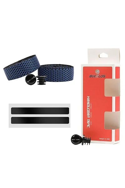 BUCKLOS Blue BUCKLOS Road Bike Tapes Silicone Bike Handlebar Cover Soft Anti-slip Bike Handlebar Tapes Band