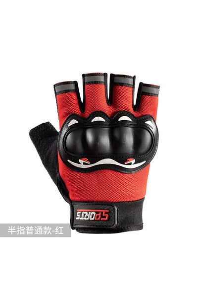 Choice Red Single Code Motorcycle Gloves Breathable Closed Finger Racing Gloves For Outdoor Sports Crossbik