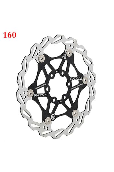 Choice 1PC 160mm Black 2PC BUCKLOS Bicycle Disc Brake 160/180/203 Bike Floating Rotors Stainless Steel Moun