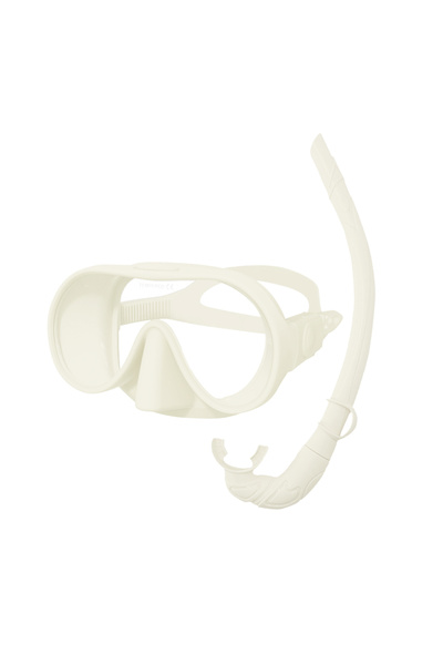 Choice مرآة وجه للغوص باللون الأبيض العاجي، مرآة وجه للغوص مضادة للضباب بزاوي...