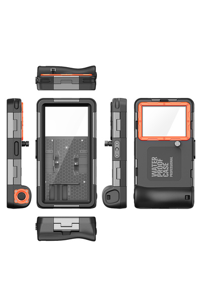 Choice حافظة وحزام كمبيوتر لسلسلة الهواتف (6.9 بوصة) باللون الأسود والبرتقالي...