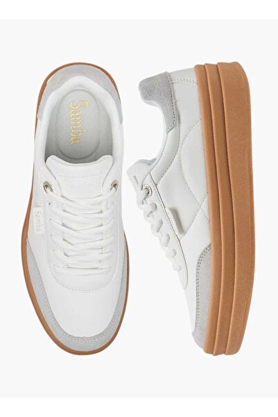 Samba Womens' Panelled Lace-Up Sneakers