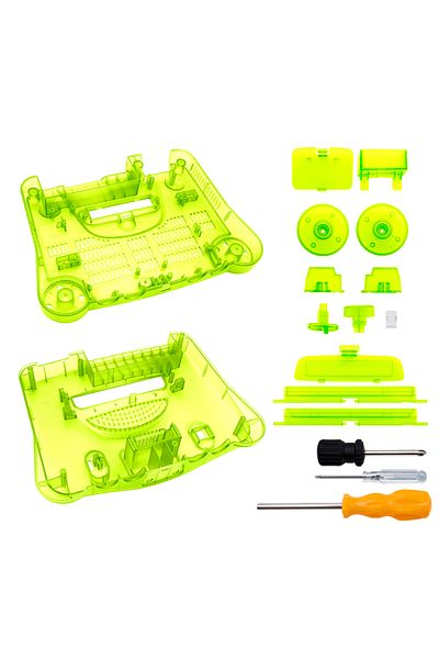 Choice Extreme Green Bitfunx Replacement Plastic Shell Translucent Case For N64 Nintendo 64 Replacement Cas