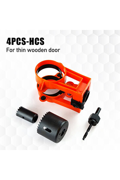 Choice1 4Pcs-HCS 4pcs Lk Installation Kit with Guide Template for Wood Doors ...