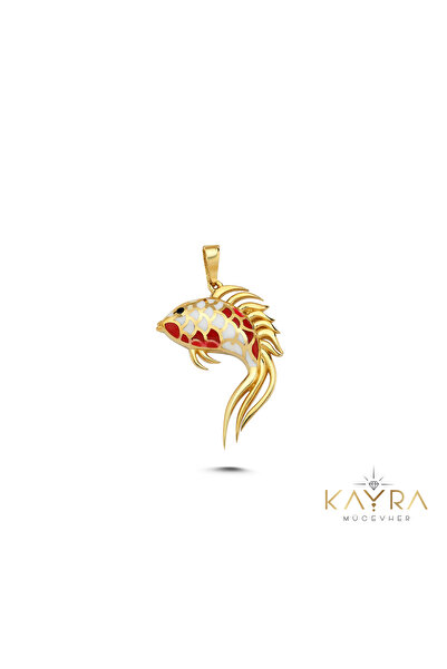 Kayra Mücevher Lepistes Mineli Altın Kolye Ucu AH139