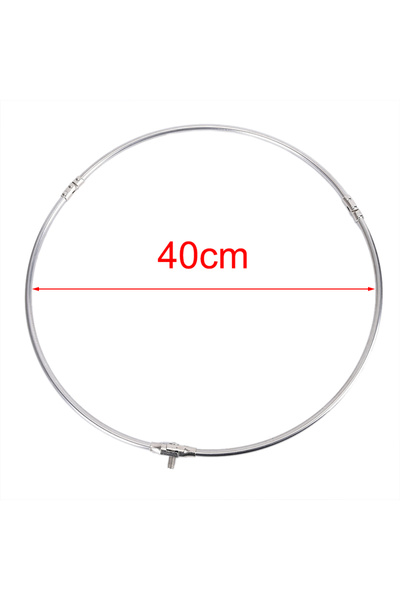 Choice 40cm Stainless Steel Fishing Folding Net Brail Head Round Dipnet Tackle Accessory