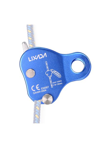 Choice Blue Climbing Ascender Arborist Climbing Rope Protection Belay Device Grip Outdoor Climbing Rigging