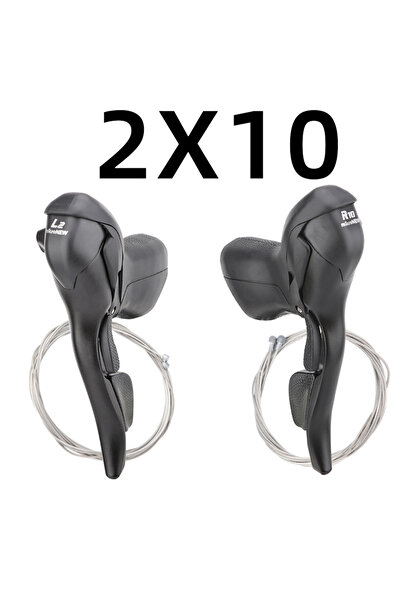 Choice 2x10 Speed Shifter MicroNEW Road Bike Shifter 3x7 3x8 3x9 3x10 Speed B...