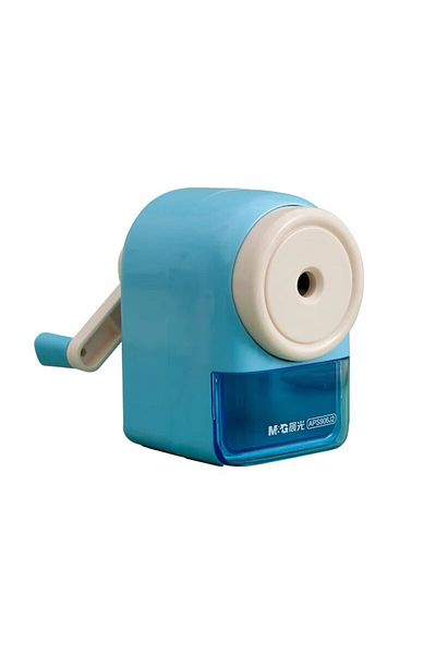 Choice Blue M&G Manual Pencil Sharpener 5-speed Adjustable Thickness Automatic Lead Feed Student Turner Pen