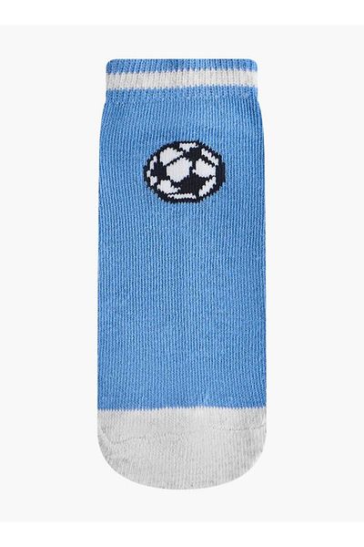 LBL by Shoexpress Football Print Ankle Length Socks - Set of 5