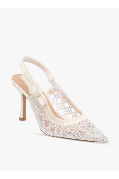 Flora Bella by Shoexpress Flora Bella Embellished Slingback Shoes with Stiletto Heels