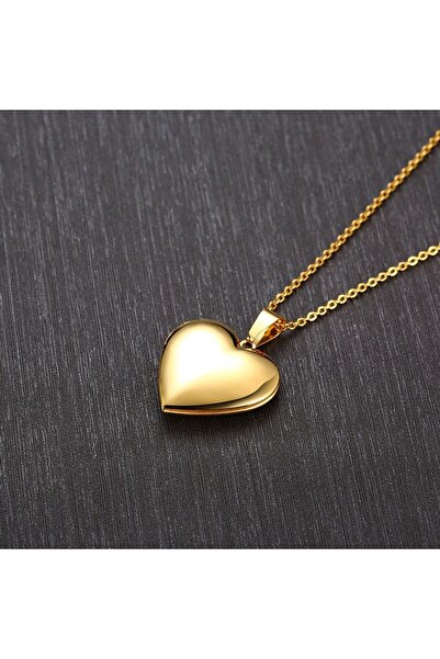 Choice5 PN-1255G Vnox Monogram Floral Oval Heart Lket Pendant Necklaces for W...