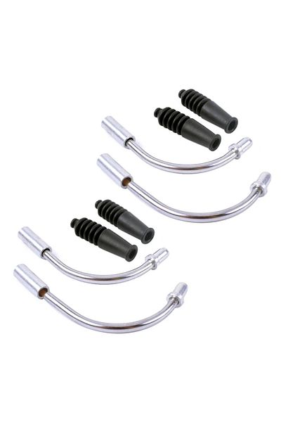 Choice 2 set ZTTO Bicycle V-Brake Noodles Bend Tube Cable Guide Rubber Sleeves Linear Pull Brake Cable Guid