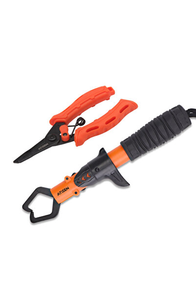 Choice أداة التقاط الشفة الاحترافية لصيد الأسماك باللون البرتقالي من الفولاذ ...