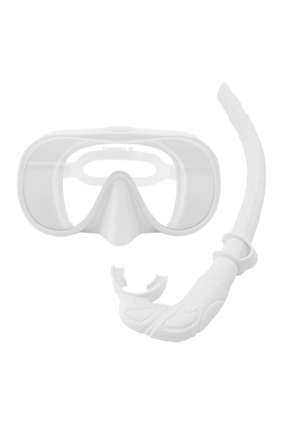 Choice مرآة وجه غوص بيضاء، مرآة وجه مضادة للضباب بزاوية 180 درجة، قناع غوص في...