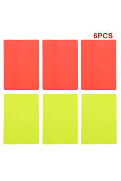 Choice 6pcs 2PCS 4PCS 6PCS Soccer Referee Red Yellow Cards Football Match Ref...