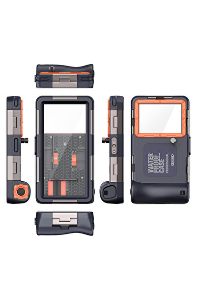 Choice حافظة وحزام كمبيوتر لسلسلة الهواتف (6.9 بوصة) باللون الأزرق والبرتقالي...