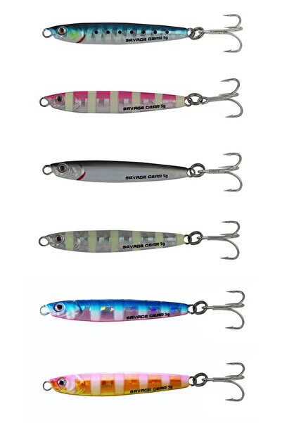 Savage Gear 3d Slim Minnow 5 Gr 4,6 Cm Jig Suni Yem Glow Zebra