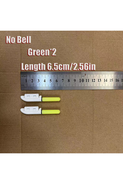 Choice لا جرس أخضر x2 قطعتين/مجموعة قضبان صيد إلكترونية مضيئة بمصابيح LED وقض...