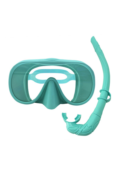 Choice مرآة وجه غوص خضراء، مرآة وجه غوص مضادة للضباب بزاوية 180 درجة، قناع غو...