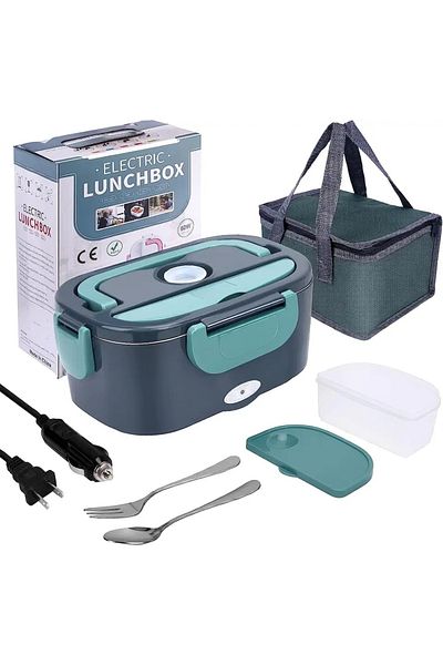 Choice Us Plug Homefish 1.5 L 60w Electric Lunch Box Food Warmer Portable Food Heater For Car Or Home - Lea