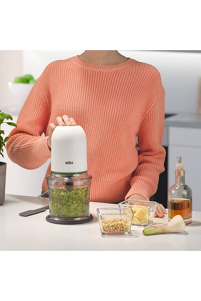 Braun مفرمة براون، 500 واط، أبيض، CH3011