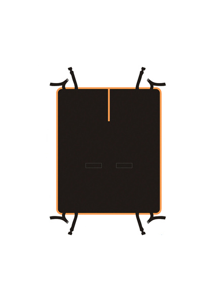 Choice غطاء مقعد السيارة للكلاب باللون البرتقالي الأرجواني للمقعد الخلفي، قما...