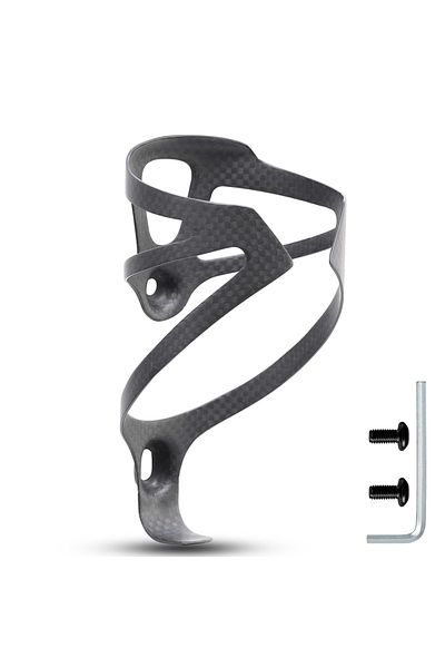 Choice Matte Black 1 Pieces HUALONG 3K Carbon Fiber Bicycle Water Bottle Cage MTB Road Bike Water Bottle Ho