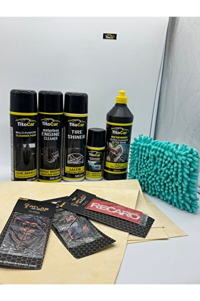 titocar Oto Bakım Seti Başlangıç Paket 10 Parça