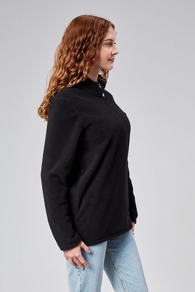 M MOONCOVER Women's Standard Fit Comfortable Cut Cold-Proof Stand Collar Fleece Sweatshirt