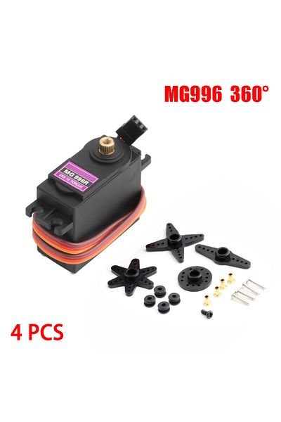 Choice MG996R-360 4PCS 4PCS 13KG 15KG Servos Digital MG995 MG996R Servo All Metal  Gear for JR Car RC Model