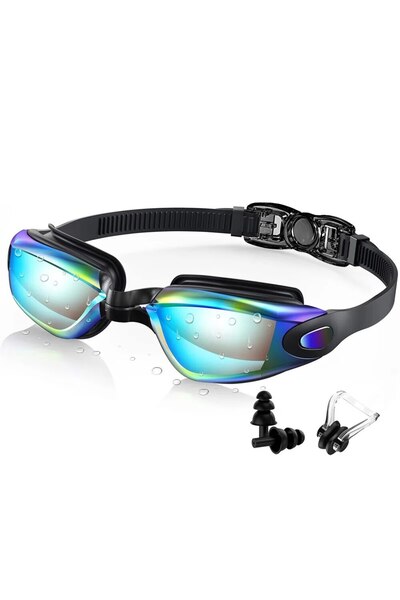 Choice نظارات سباحة أكوا، نظارات سباحة احترافية مقاومة للماء، مضادة للضباب، ح...