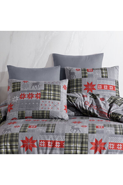 Lief Home %100 Pamuklu Flanel ( Pazen ) Kumaşından Tek Kişilik Nevresim Takımı