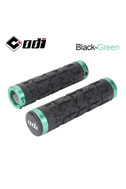Choice غطاء مقبض مقود دراجة Rogue ODI RG01 باللونين الأسود والأخضر ومضاد للان...