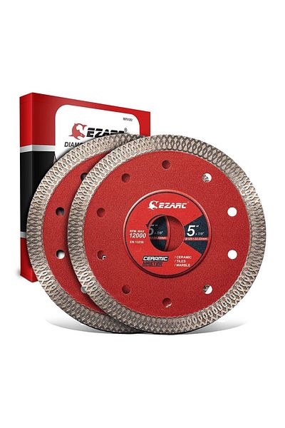 Choice 1.0mm 22.23mm Stone Cutting 125mm Diamond Blades 5 Inch / 4.5Inch Super Thin Diamond Blade 2Pcs for
