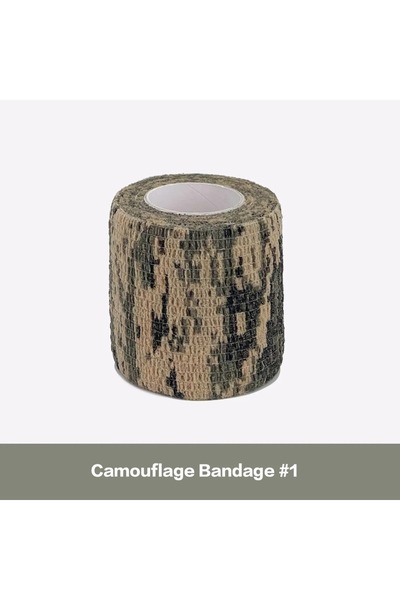 Choice شريط لف مرن Q1 بطول 2.5 سم × 4.8 متر، لاصق للجيش للصيد في الهواء الطلق...