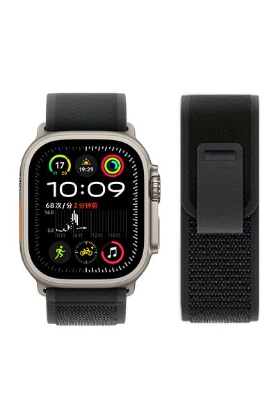Choice Black-titanium Trail Loop For Apple Watch Ultra 2 Size 42 44 45 46 49mm Nylon Bracelet