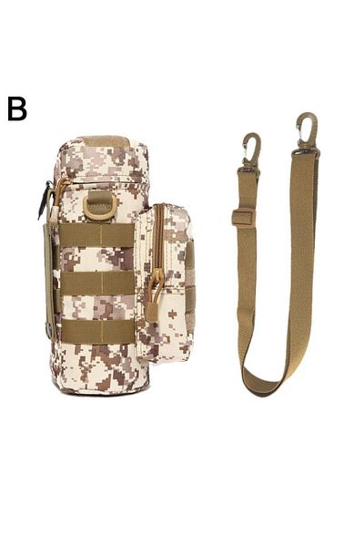 Choice B Molle Water Bottle Holder Bag Hydration Carrier Kettle Pouch with Strap Fits Up to 32 oz. For Hik.